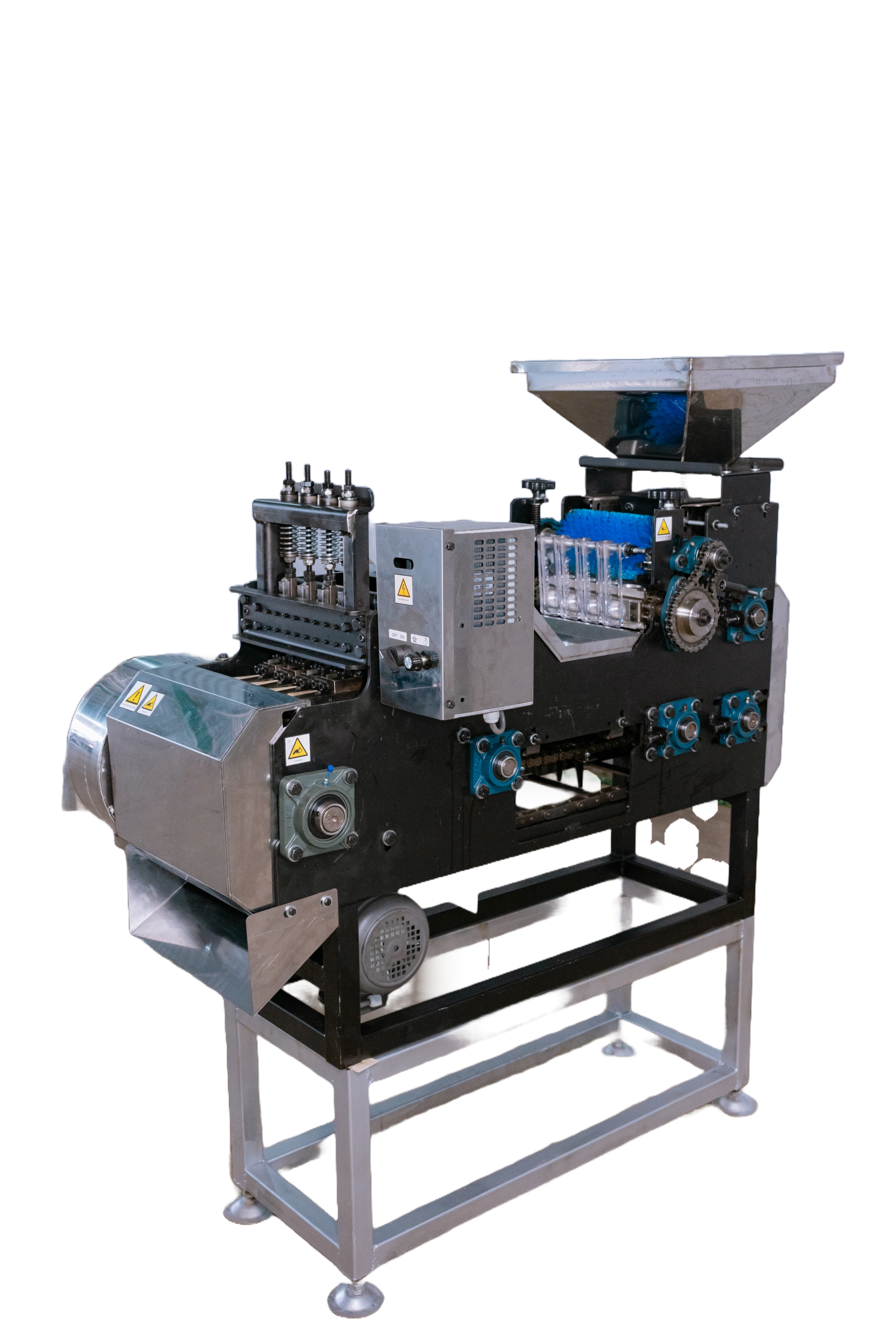 Vietnam 4-Blade Cashew Cutting Machine - Side View