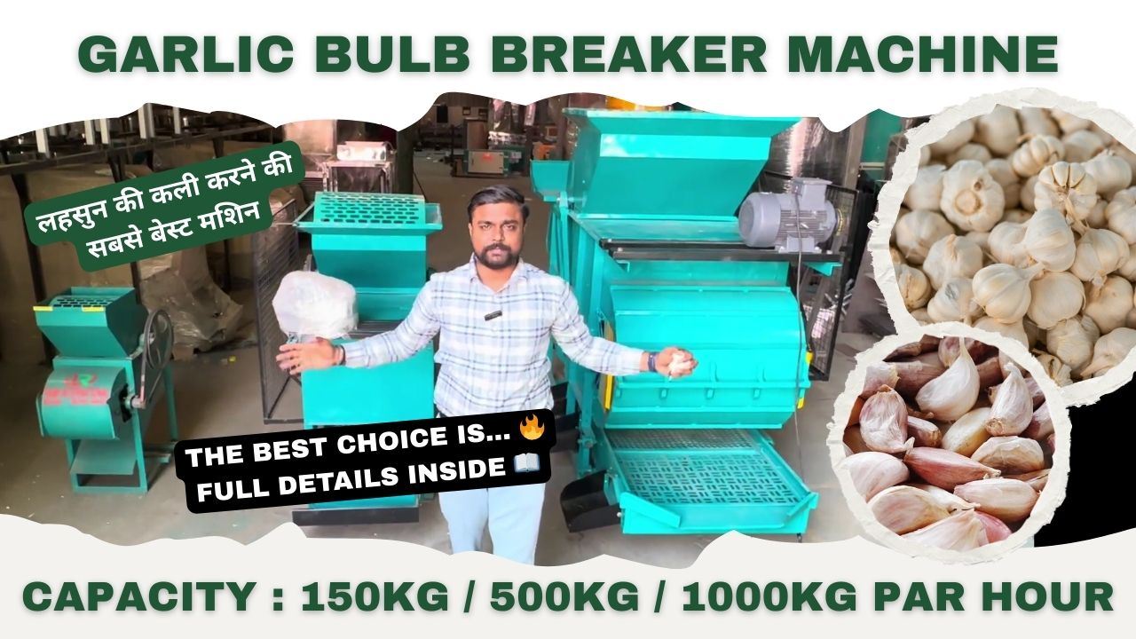 Garlic bulb breaker machine