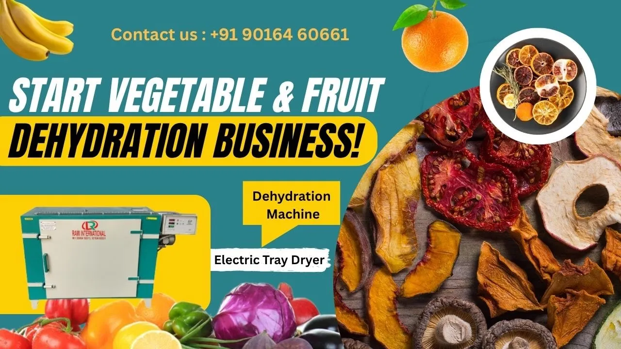 Industrial tray dryer machine